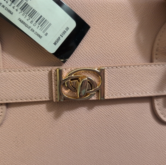 NWT BEBE Los Angeles Women's Evie Crossbody Satchel Bag Pearl Pink - Picture 11 of 11